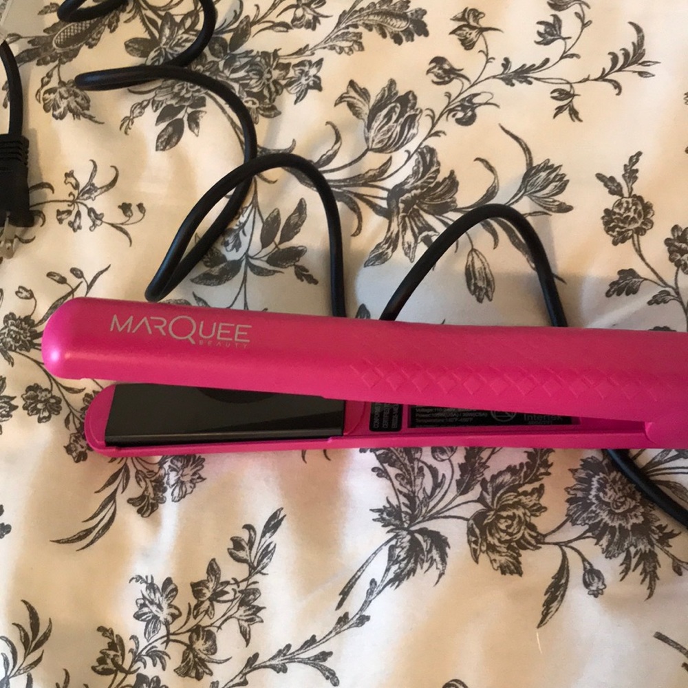 pink flat iron